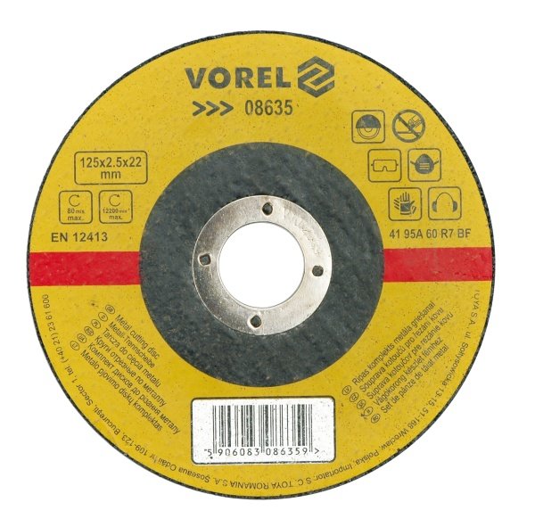 Vorel Tarcza do cięcia metalu 125x1x22 08631