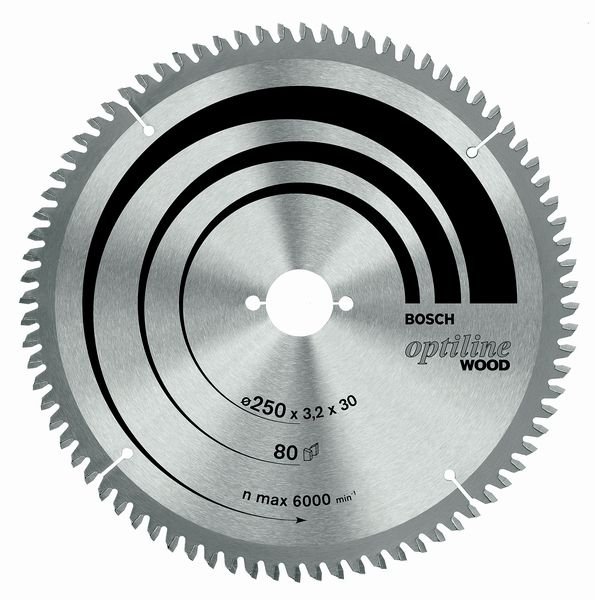 Bosch tarcza tnąca OPTILINE WOOD 254x3,2x30 60Z ATB 2608641765