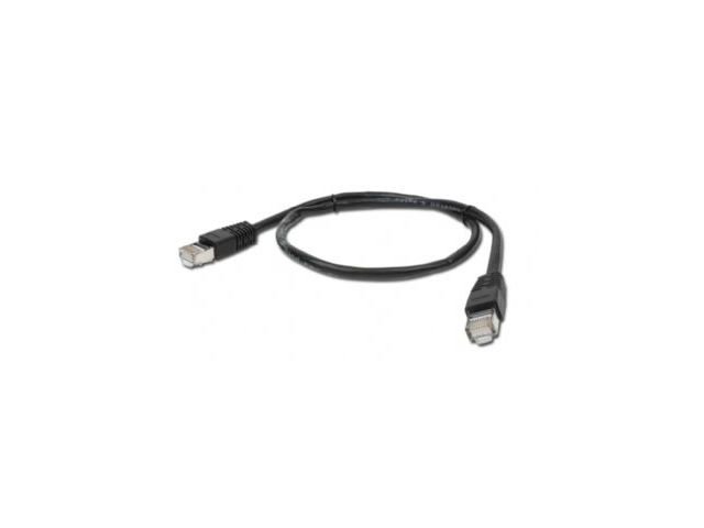 Kabel sieciowy Lan RJ-45 Ftp kat.5e czarny 0,5m