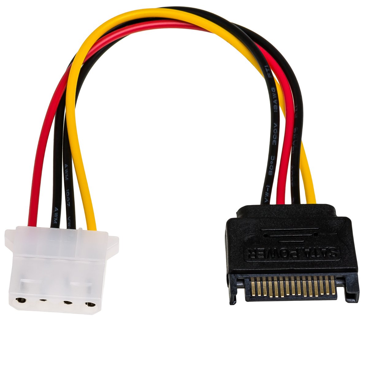 Molex Kabel zasilający Akyga AK-CA-11 ( SATA / F-M PVC 0,15m ) KABAKGZAW0011 [5273309]