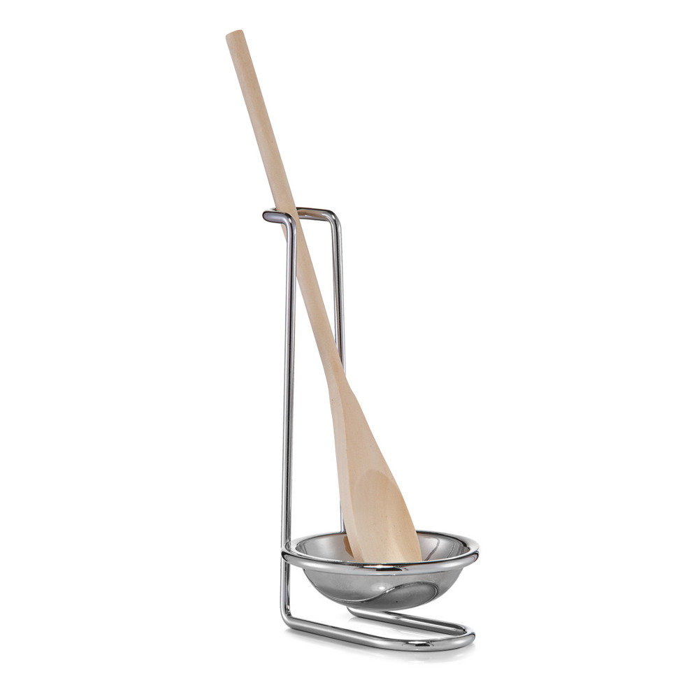 Zeller Uchwyt na łyżkę + łyżka drewniana ZELLER, komplet, 18x10 cm