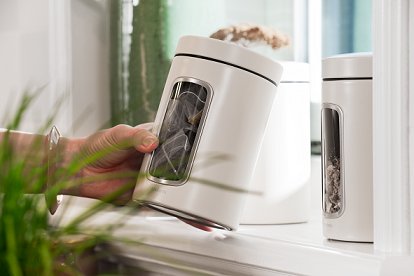 Brabantia Pojemnik kuchenny 1,4l z okienkiem biały