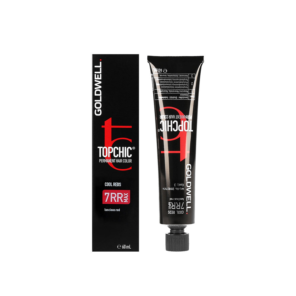 Goldwell Topchic, farba do włosów, 7RR MAX Luscious Red, 60 ml