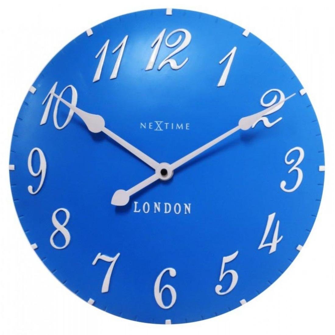 Nextime Zegar ścienny London Arabic, niebieski