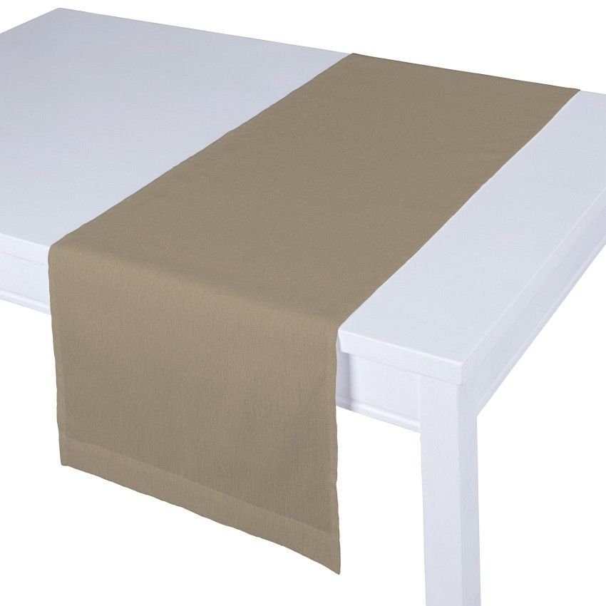Dekoria pl pl Bieżnik prostokątny beżowy 40 × 130 cm Quadro 410-136-09