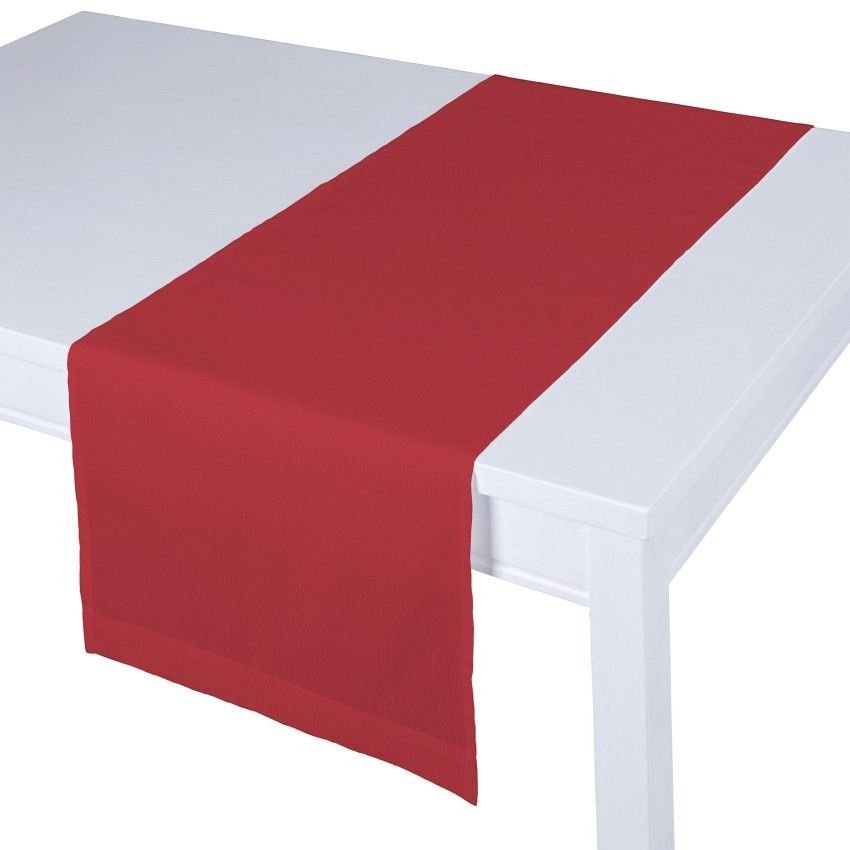 Dekoria pl pl Bieżnik prostokątny czerwony 40 × 130 cm Quadro 410-136-19