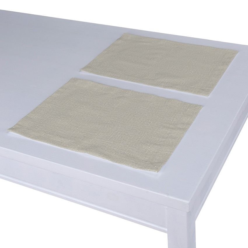 Dekoria pl pl Podkładka 2 sztuki naturalny len 40 x 30 cm Linen 403-392-05
