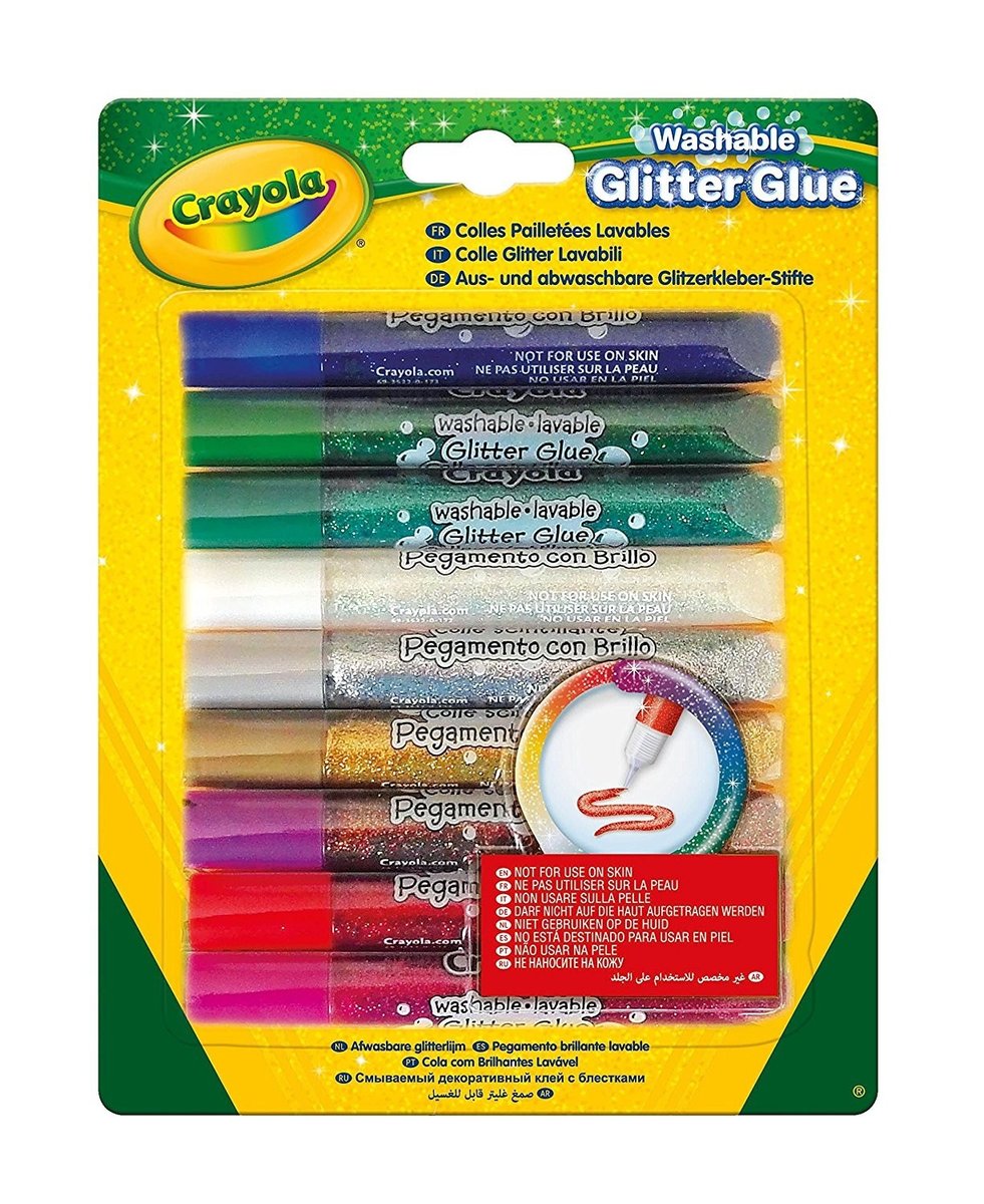 Crayola klej brokatowy, 9 kolorów