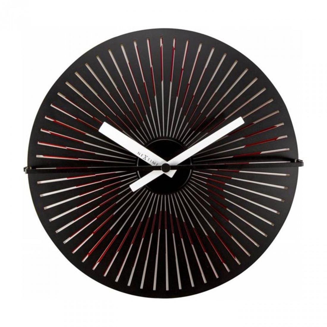 Nextime Zegar ścienny z ruchomą tarczą Gwiazda, czerwony, 30 cm