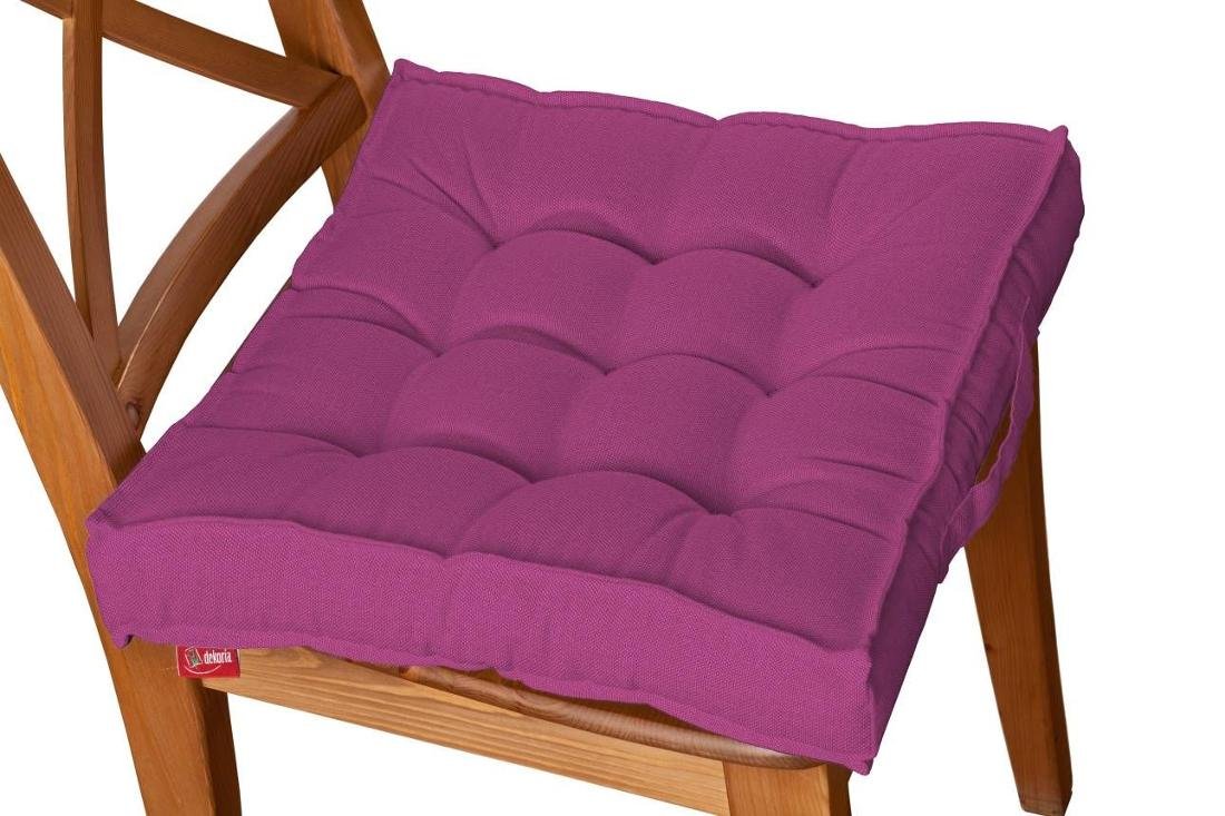 Dekoria Siedzisko Kuba na krzesło amarant 50 × 50 × 10 cm Etna 211-705-23