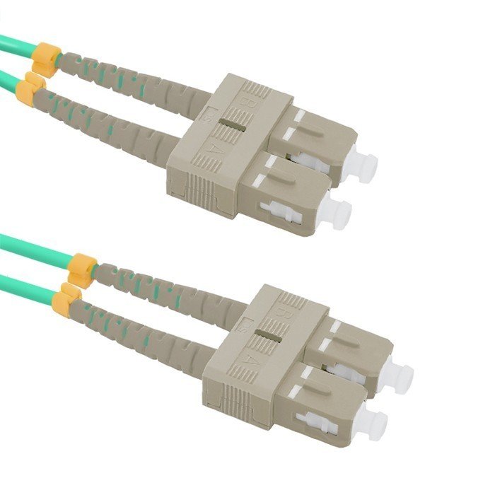 Qoltec Patchcord Światłowodowy SC/UPC-SC/UPC MM 50/125 OM4 1m 54353