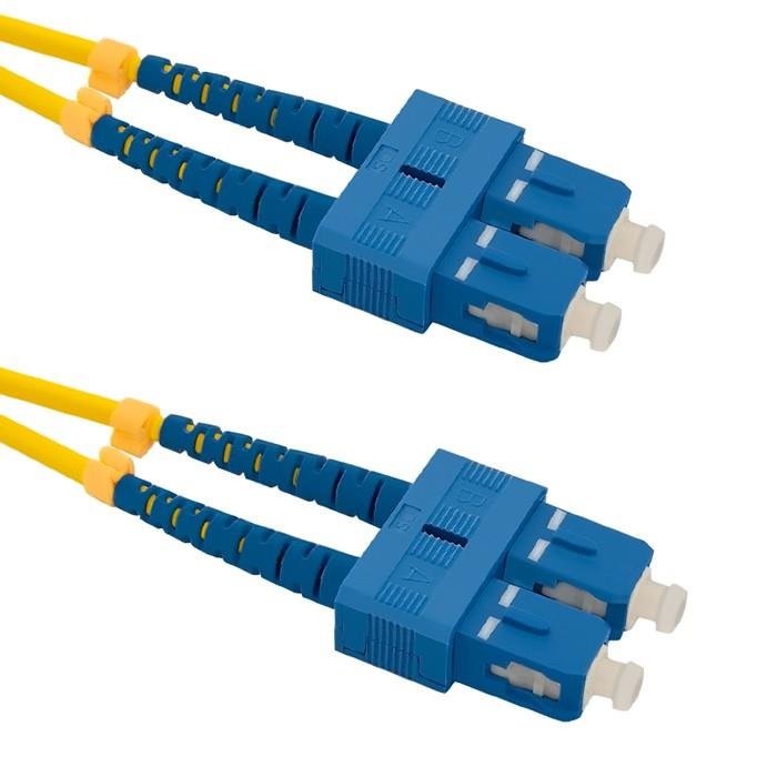 Qoltec światłowodowy SC/UPC 1.0m żółty (54000)
