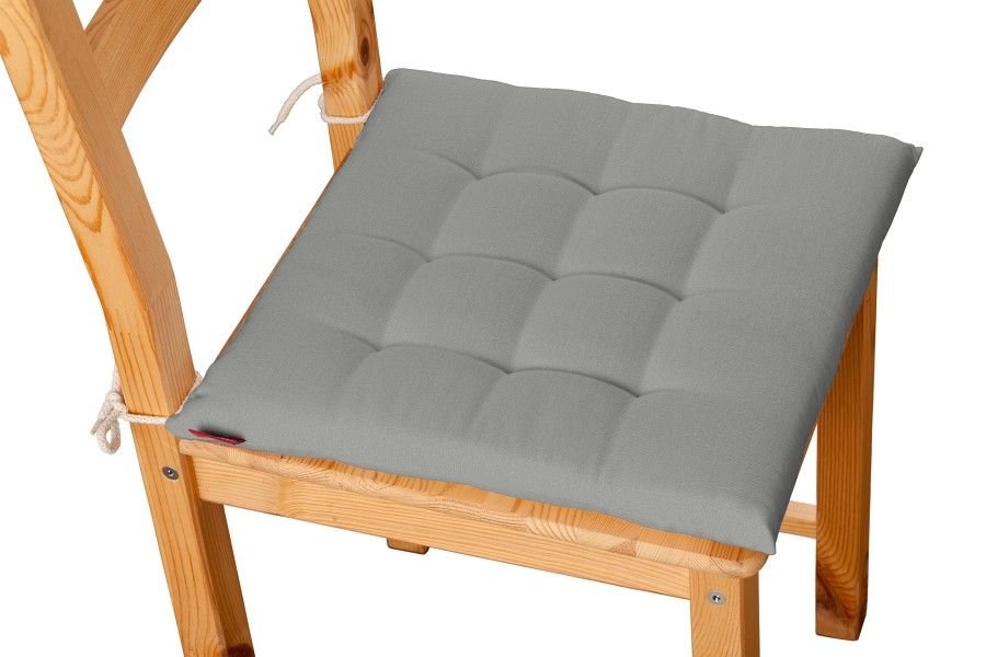 Dekoria Siedzisko Karol na krzesło szary 40 × 40 × 3,5 cm Loneta 200-133-24