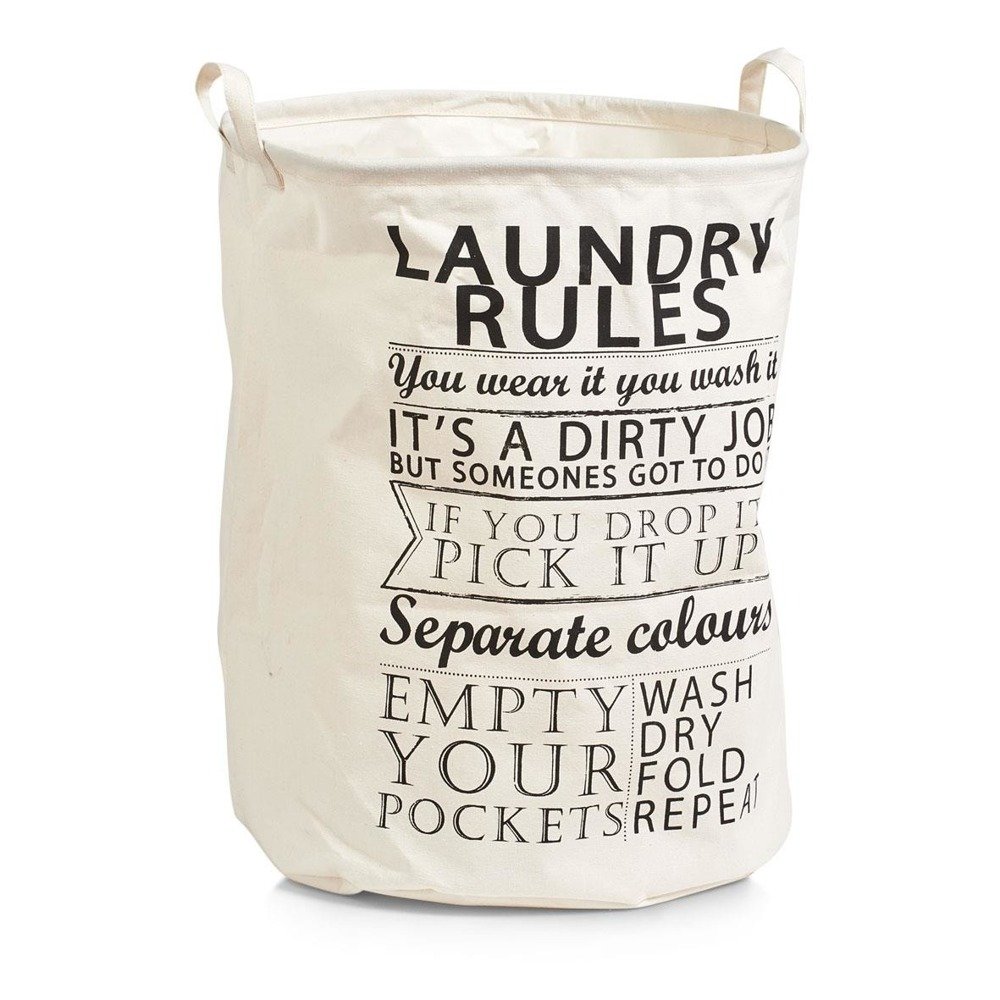 Zeller Kosz na pranie Laundry Rules