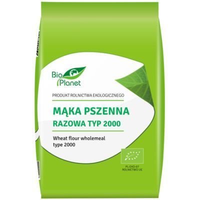 Bio Planet, Mąka pszenna razowa typ 2000 Bio, 1 kg