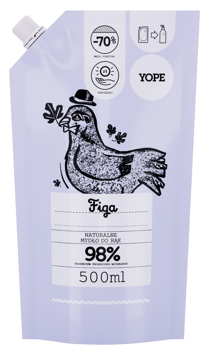 YOPE YOPE Refill mydło w płynie Figa 500 ml
