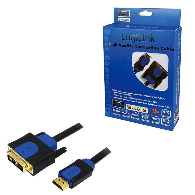 Logilink Kabel HDMI-DVI 3m 1_428503
