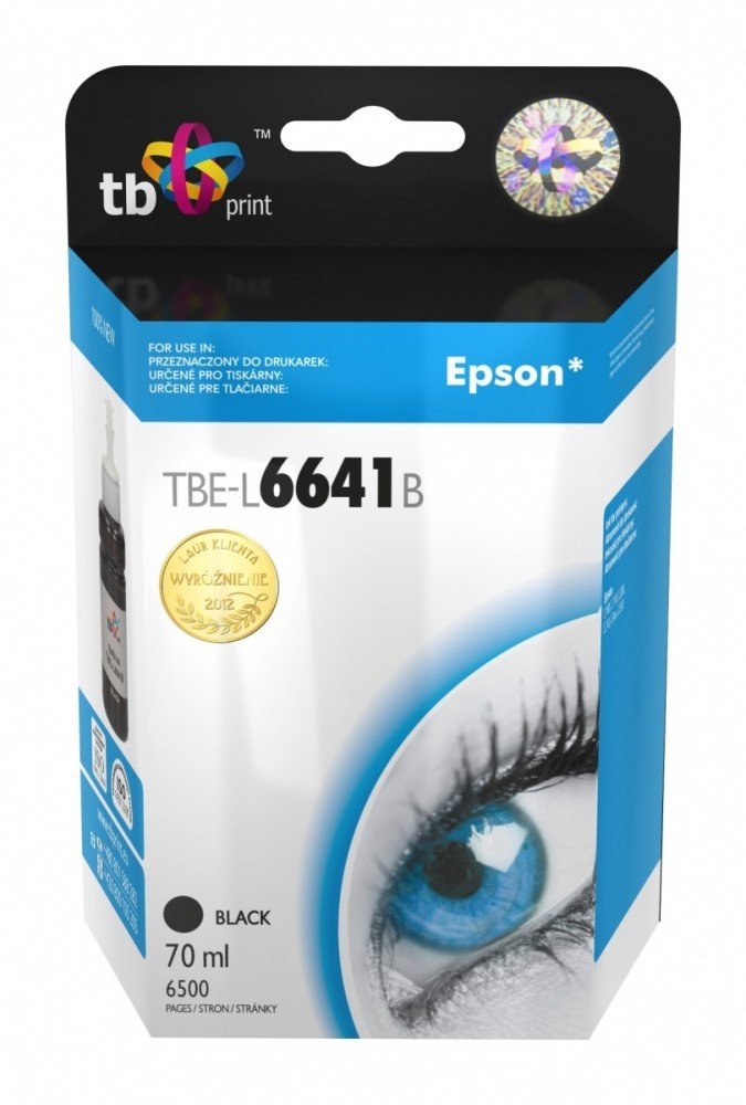 TB Print Tusz do Epson L100/110/200/210/3xx/550 Black TBE-L6641B (C13T66414A)