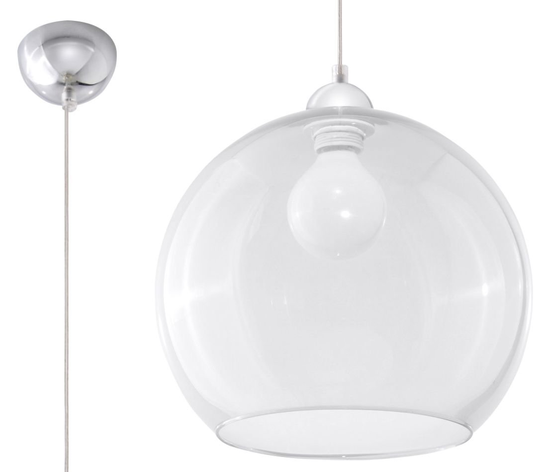 Sollux Lighting Lampa wisząca BALL transparentny