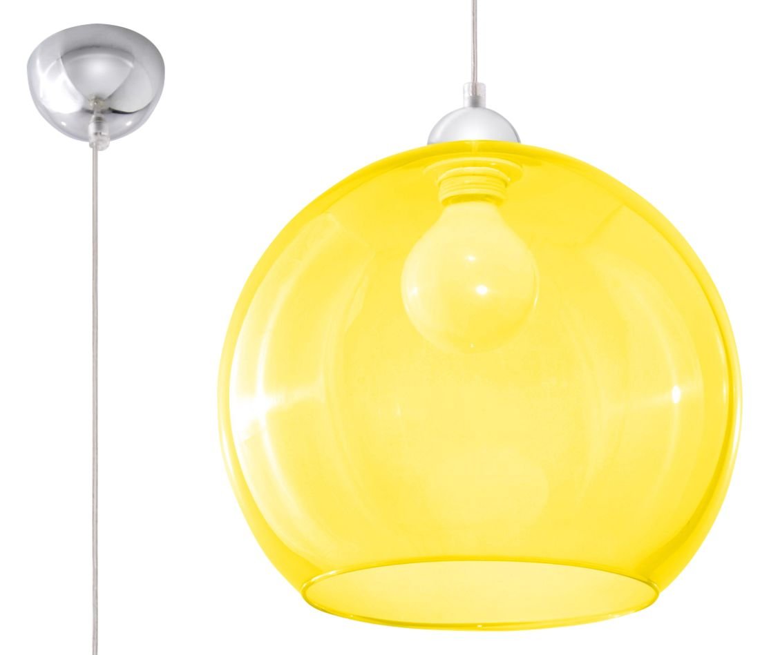 Sollux Lighting Lampa wisząca BALL żółta