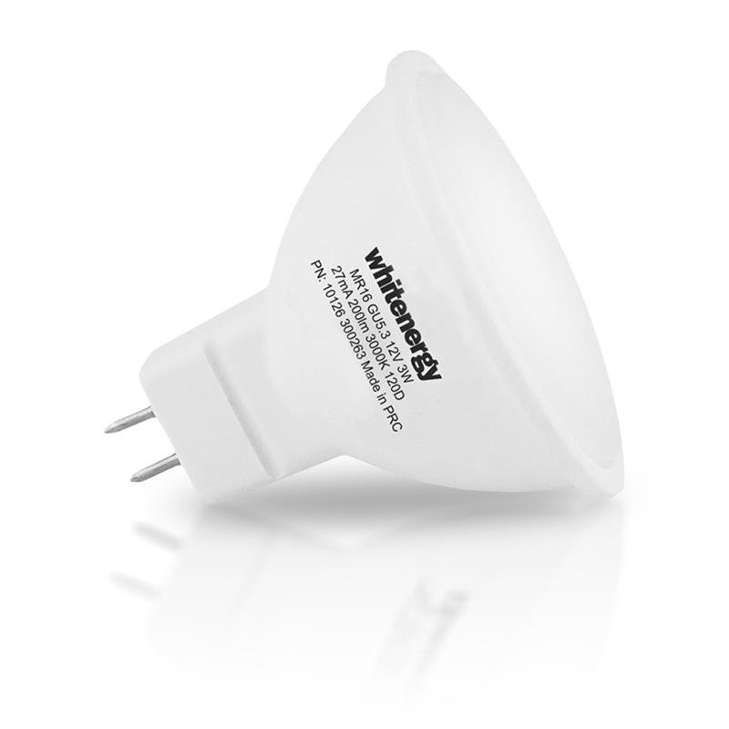 Whitenergy żarówka LED GU5.3 6 x SMD 2835 3W mleczne MR16 10366