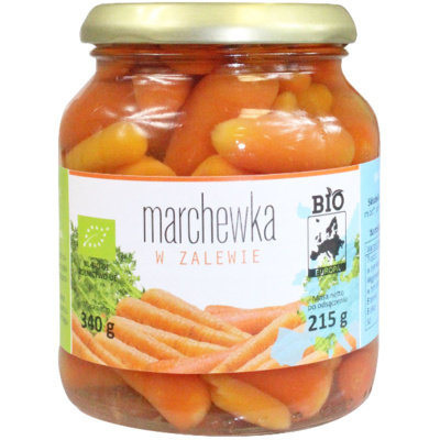 Bio Europa MARCHEWKA W ZALEWIE W SŁOIKU BIO 340 g (215 g)