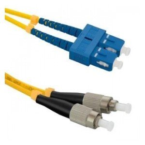 Qoltec Patchcord światłowodowy SC/UPC - FC/UPC | Singlemode | 9/125 | G652D | Duplex | 1m (0NC)