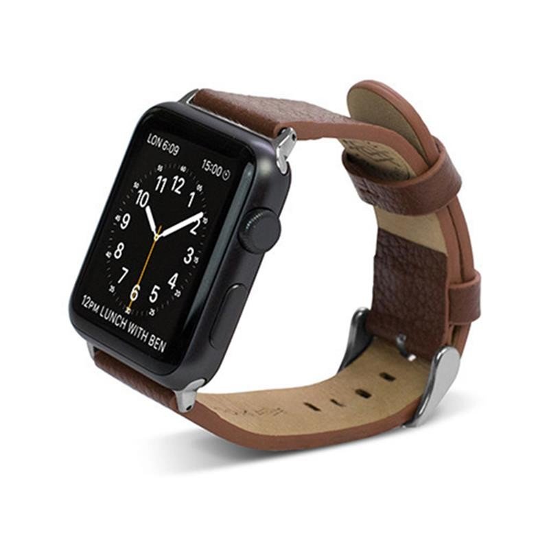 X-Doria Lux Band - Skórzany pasek do Apple Watch 42mm (brązowy) 10_6657