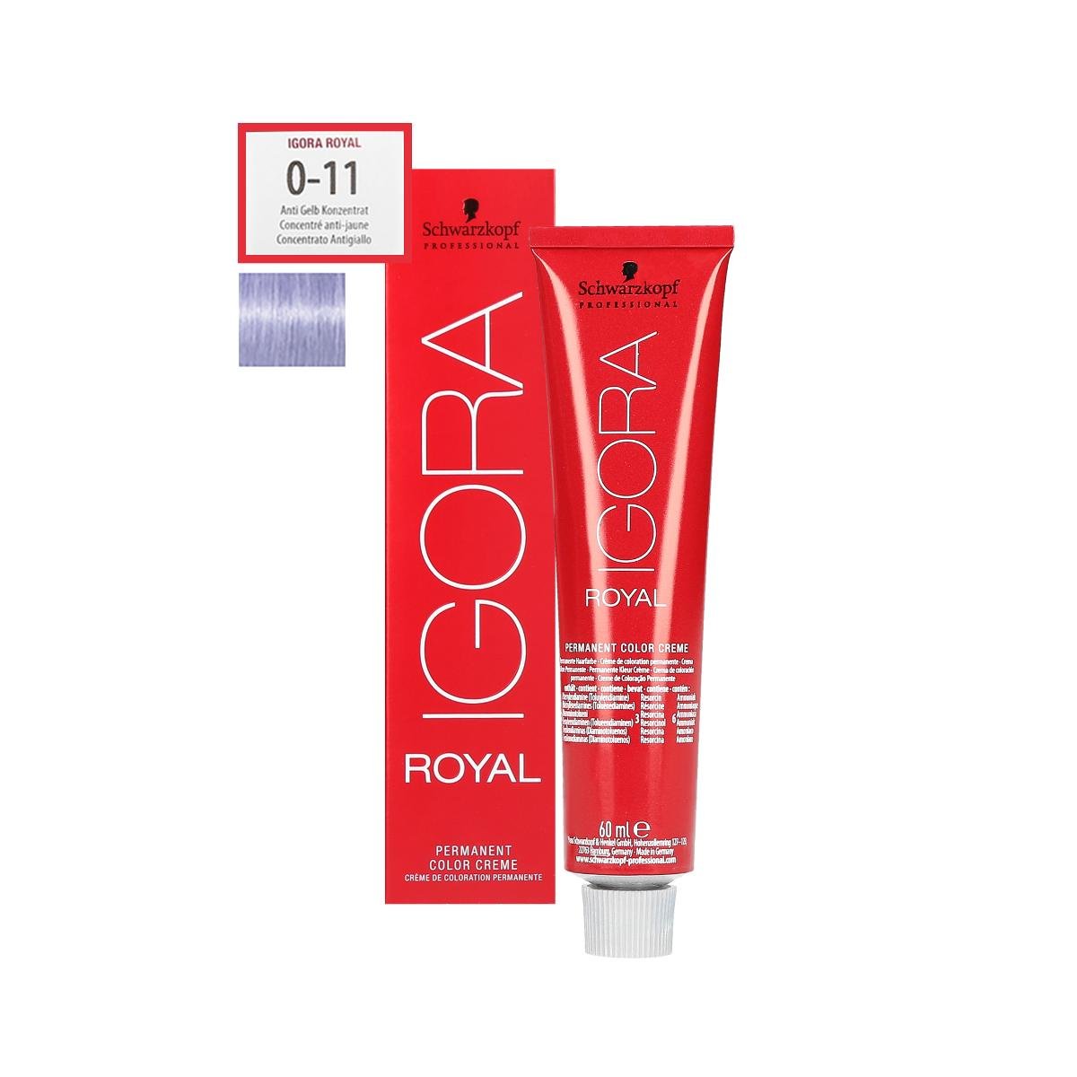 Schwarzkopf Professional, Igora Royal, farba do włosów 0-11, 60 ml