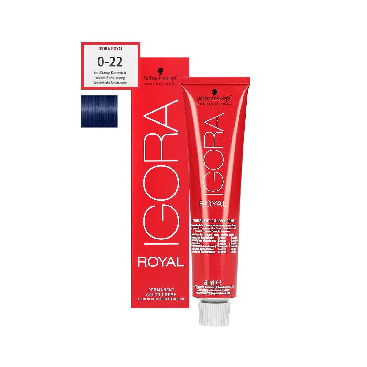 Schwarzkopf Professional, Igora Royal, farba do włosów 0-22, 60 ml