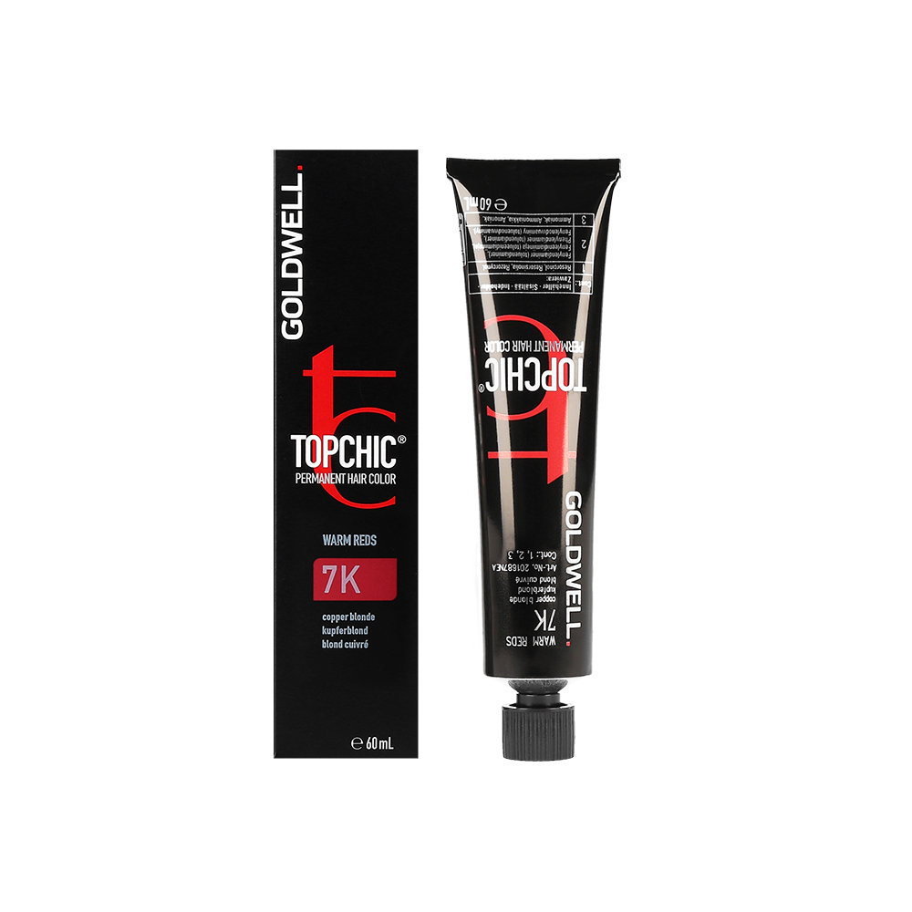 Goldwell Topchic, farba do włosów, 7K Copper Blonde, 60 ml