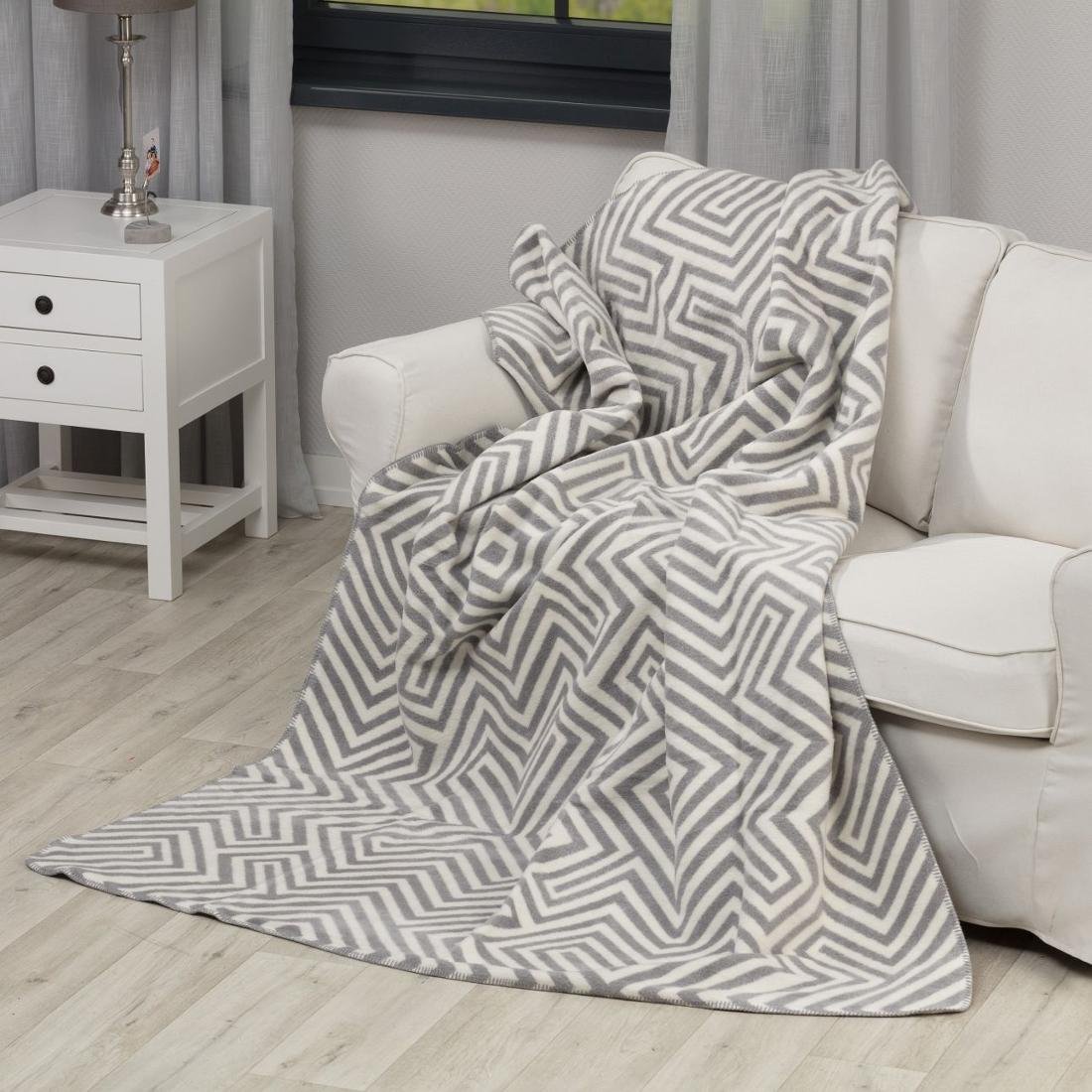 Dekoria Koc Cotton Cloud 150x200cm Cream Maze 150x200cm 760-112