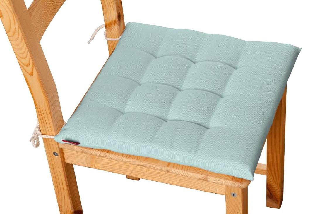 Dekoria Siedzisko Karol na krzesło pastelowy błękit 40 × 40 × 3,5 cm Cotton Panama 200-702-10