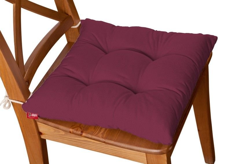 Dekoria Siedzisko Jacek na krzesło Plum śliwkowy) 38 × 38 × 8 cm Cotton Panama 205-702-32