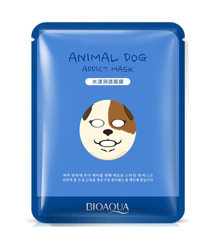Bioaqua BIOAQUA ANIMAL DOG Addict Mask Rozjaśniająca maska do twarzy w formie płata 30g 0000051573