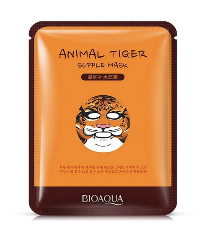 Bioaqua Bioaqua, Animal Tiger, nawilżająca maska do twarzy w formie płata, 30 g