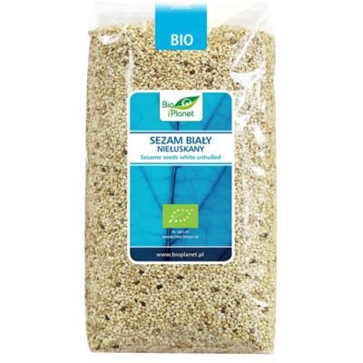 Bio Planet SEZAM BIAŁY NIEŁUSKANY BIO 1 kg