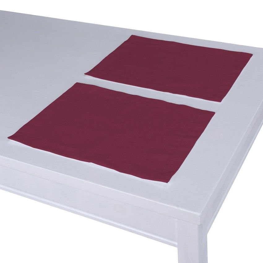 Dekoria Podkładka 2 sztuki Plum śliwkowy) 30x40 cm Cotton Panama 403-702-32