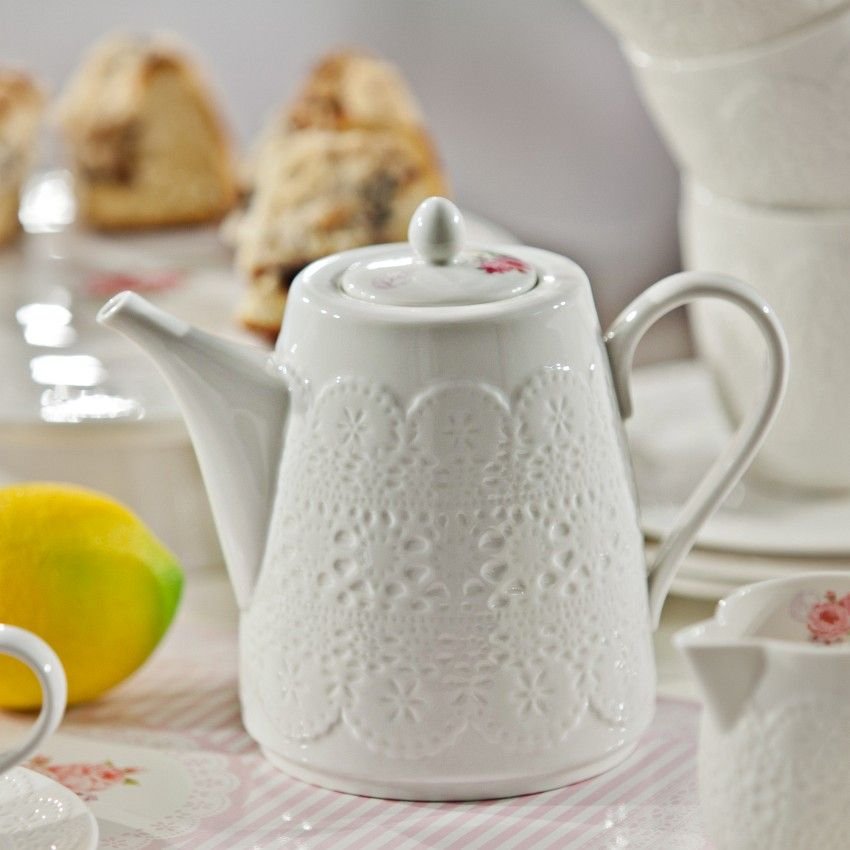 Nuova R2S Czajnik 850 ml R2S La Belle Maison różowe piwonie 1028 RSE