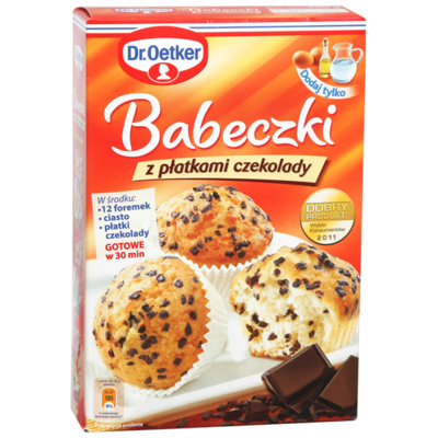 Dr. Oetker Dr Oetker DR OETKER BABECZKI Z PŁATKAMI CZEKOLADY 300 G zakupy dla domu i biura 32451114