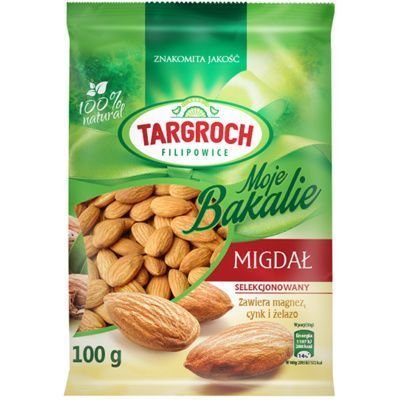 Targroch TAR-GROCH-FIL sp. j. Migdały selekcjonowane 100g