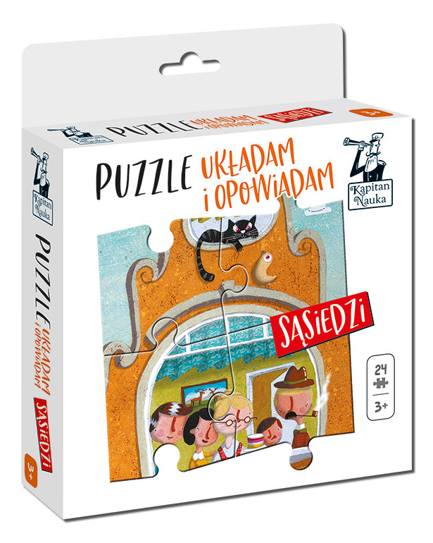 Edgard Puzzle Układam i opowiadam Sąsiedzi 3+