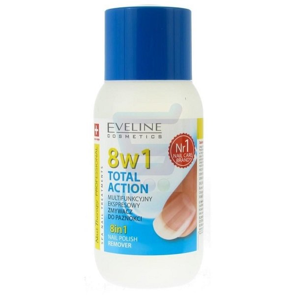 Eveline ZMYWACZ DO PAZNOKCI 8W1 TOTAL ACTION BEZACETONOWY 150 ML