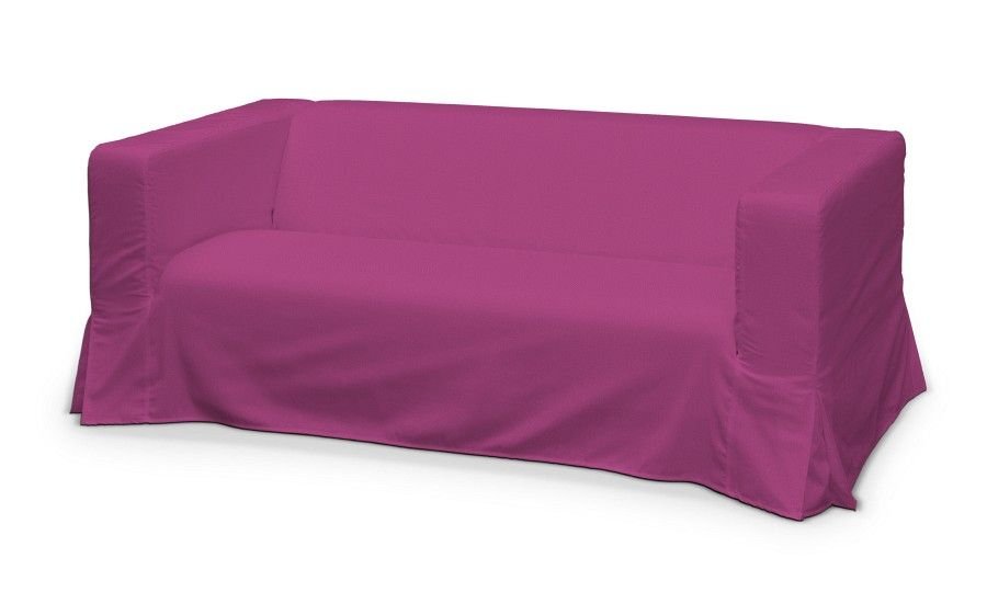 Dekoria Pokrowiec na sofę Klippan 2-osobową długi z kontrafałdami amarant 177 x 88 x 66 cm Etna 1013-705-23
