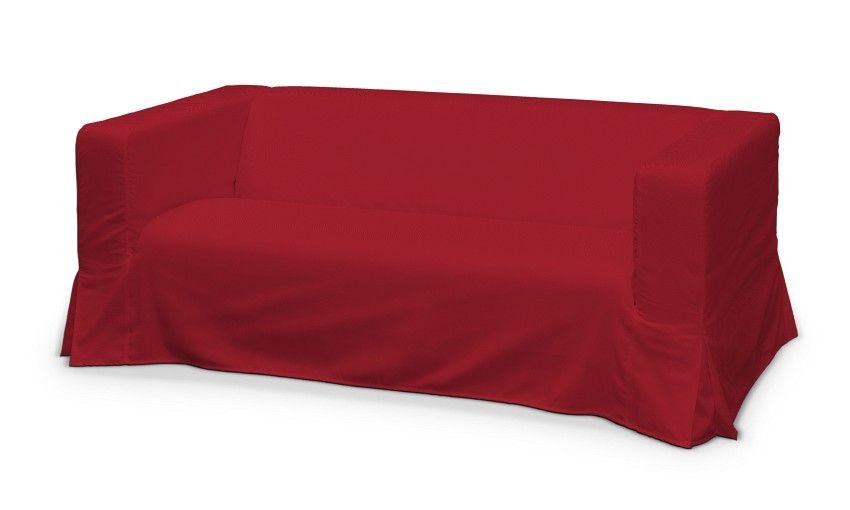 Dekoria Pokrowiec na sofę Klippan 2-osobową długi z kontrafałdami czerwony 177 x 88 x 66 cm Etna 1013-705-60