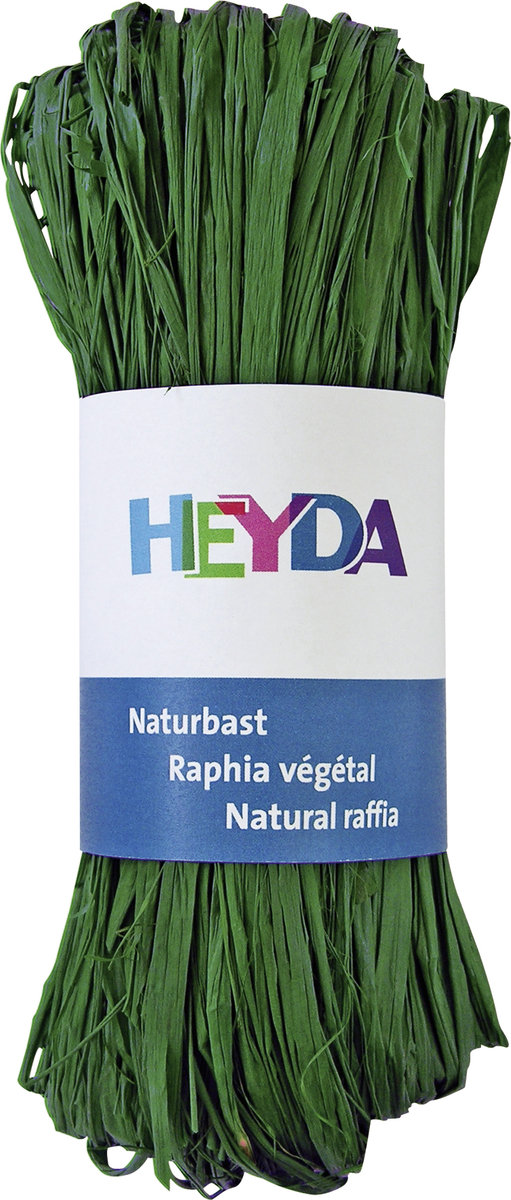 Heyda rafia naturalna 50 g, zieleń liściasta
