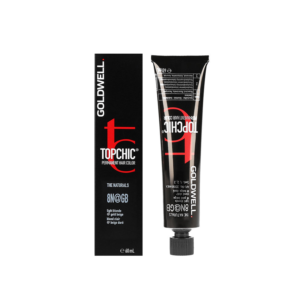 Goldwell Topchic, farba do włosów, 8N@GB Light Blonde Gold Beige, 60 ml