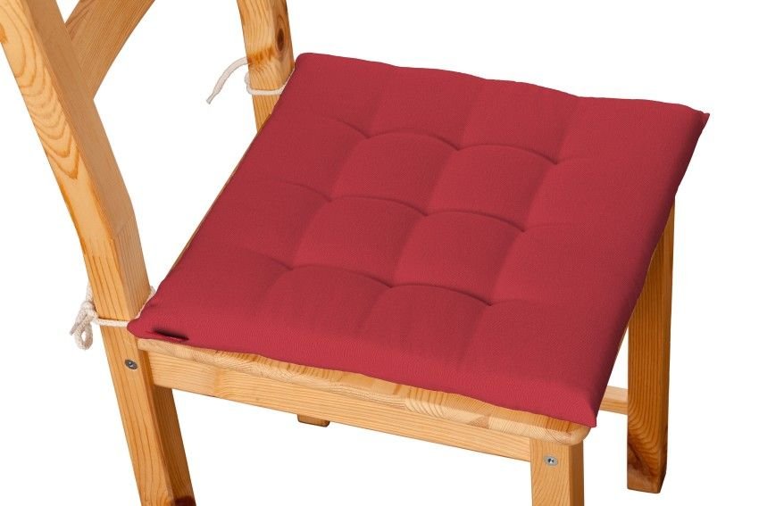 Dekoria Siedzisko Karol na krzesło czerwony 40 × 40 × 3,5 cm Quadro 200-136-19