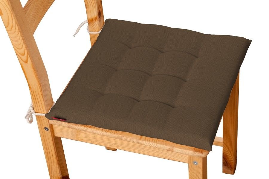Dekoria Siedzisko Karol na krzesło Mocca brąz) 40 × 40 × 3,5 cm Cotton Panama 200-702-02