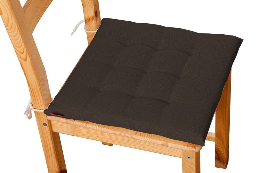 Dekoria Siedzisko Karol na krzesło Coffe czekoladowy brąz) 40 × 40 × 3,5 cm Cotton Panama 200-702-03